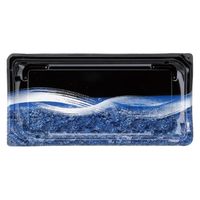 エフピコ 寿司容器 四季皿2-6 本体 うち波黒紺 7Z972267 1ケース(500個(50個×10)（直送品）