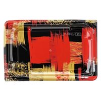 エフピコ 寿司容器 四季皿2-4 本体 角紋赤 7Z972285 1ケース(600個(50個×12)（直送品）