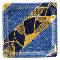 エフピコ 寿司容器 四季皿3-3 本体 金継ぎ紺 7Z972292 1ケース(600個(50個×12)（直送品）