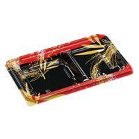 エフピコ 冷麺容器 新SBセット26-15-1A 笹まる赤 7Z972359 1ケース(500個(50個×（直送品）