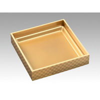 エフピコ 弁当容器 WPS-角194-194(V) 本体 市松金 80050144 1ケース(180個(15個×12)（直送品）