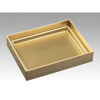 エフピコ 弁当容器 WPS-角251-190(V) 本体 市松金 80050147 1ケース(135個(15個×9)（直送品）