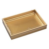 エフピコ WPS角 325-230V 市松金 エコ蓋付 80050153 1ケース(60個(10個×6)（直送品）