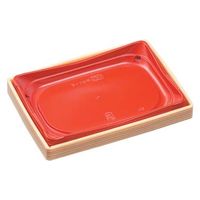 エフピコ 弁当容器 WUS-8 本体 柾目赤 8D330080 1ケース(600個(30個×20)（直送品）