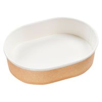 エフピコ 軽食容器 RK-163-122-500 クラフト 8Y201007 1ケース(600個(50個×12)（直送品）
