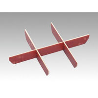 エフピコ WPS-角251-190 6ツ仕切り 赤 93095497 1ケース(135個(15個×9)（直送品）