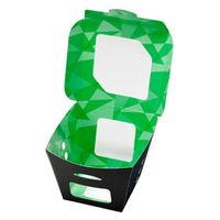 エフピコチューパ フルーツ容器 紙ベジ95角 黒 FMS CP501824 1ケース(600個(50個×12)（直送品）