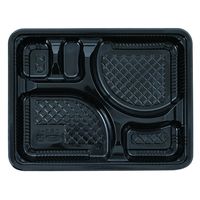 エフピコチューパ 弁当容器 CR-3-1 黒 本体 CP571120 1ケース(600個(50個×12)（直送品）