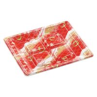 エフピコ 発泡トレー RSA15-18(L) 唐紙赤 SH775149 1ケース(1200個(50個×24)（直送品）