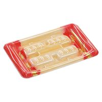 エフピコ 発泡トレー MHT18-12 杉目レッド SH787269 1ケース(1600個(50個（直送品）