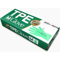 エフピコ TPE手袋 TPE GLOVE グリーン M TXA69U2R 1ケース(4800個(200個×24)（直送品）