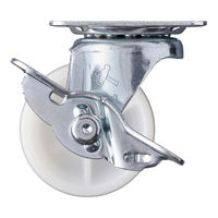 ハンマーキャスター ハンマー Gシリーズ旋回式ナイロン車輪 50mm ストッパー付 415GN50 1個