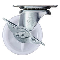 【アウトレット】ハンマーキャスター ハンマー Gシリーズ旋回式ナイロン車輪 65mm ストッパー付 415GN65 1個