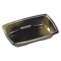 エフピコ 軽食容器 角盛鉢15-10(30) 本体 渋み金 49239151 1袋(50個)（直送品）