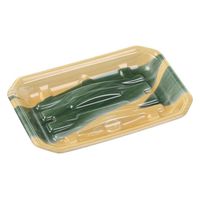 エフピコ 鮮魚トレー 豊漁25-17(27)A エコ木目葉らん 3A412257 1袋(100個)（直送品）
