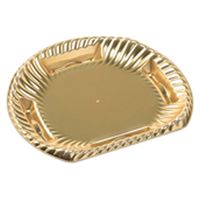 エフピコ オードブル容器 ティアラ半月皿21-18(V1) 本体 金 4C142118 1袋(50個)（直送品）