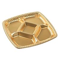 エフピコ オードブル容器 ティアラプラッター240 本体 金 48702400 1袋(10個)（直送品）