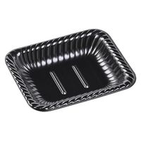 エフピコ オードブル容器 ティアラ角皿17-14 本体 エコ黒 4A771714 1袋(50個)（直送品）