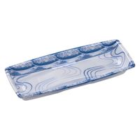 エフピコ 軽食容器 角盛鉢25-10(30)A 水紋青 49246255 1ケース(1000個(50個×20)（直送品）