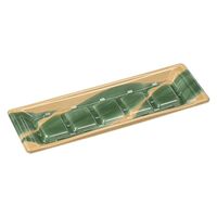 エフピコ 刺身容器 平舟33-11段 本体 木目葉らん 44383311 1袋(50個)（直送品）