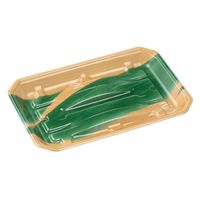 エフピコ 鮮魚トレー 豊漁30-20(27)A エコ木目葉らん 3A412302 1袋(100個)（直送品）