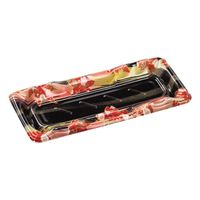 エフピコ 寿司容器 大波皿1-5(V1) 本体 風花赤 4C402105 1袋(50個)（直送品）