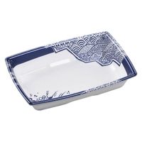 エフピコ 軽食容器 角盛鉢20-14(38) 本体 和陶青 49237204 1ケース(900個(50個×18)（直送品）