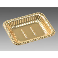 エフピコ オードブル容器 ティアラ角皿17-14 本体 金 46491714 1袋(50個)（直送品）