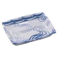 エフピコ 軽食容器 角盛鉢20-15(30)A 水紋青 49246205 1袋(50個)（直送品）