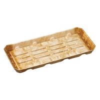 エフピコ 発泡トレー FU-33-15(25) しなの茶 40143315 1ケース(800個(50個×16)（直送品）