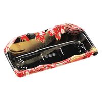 エフピコ 刺身容器 豊山24-14 本体 風花赤 46632414 1袋(50個)（直送品）