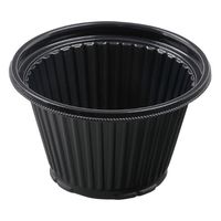 エフピコ 軽食容器 DLV丸カップ100(57)MSD 黒 7E191058 1袋(30個)（直送品）