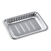 エフピコ オードブル容器 ティアラ角皿22-17 本体 銀 41462217 1袋(50個)（直送品）