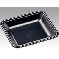 エフピコ 発泡トレー FLB-Y18-33 W エコ黒【weeco】 4B142189 1袋(100個)（直送品）