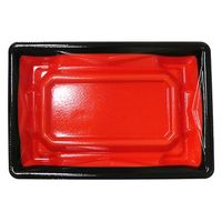エフピコ 寿司容器 Sステージ17-11 本体 黒フチ赤 41161719 1ケース(1200個(50個×24)（直送品）