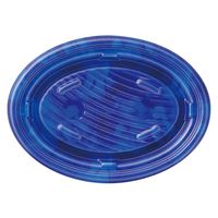 エフピコ 惣菜容器 MFPグラブ楕円24-18 カフェブルー 4M902494 1ケース(500個(50個×10)（直送品）