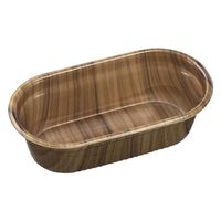 エフピコ 弁当容器 MFPドリス小判20-11(57)モクW 本体 4M572011 1袋(30個)（直送品）