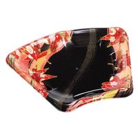 エフピコ 寿司容器 扇皿24-19 本体 風花赤 45532419 1ケース(900個(50個×（直送品）