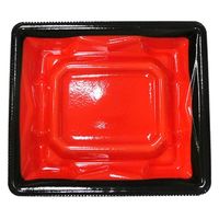 エフピコ 寿司容器 Sステージ13-11 本体 黒フチ赤 41161319 1ケース(1600個(50個×32)（直送品）