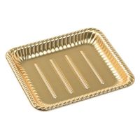 エフピコ オードブル容器 ティアラ角皿25-22 本体 金 46492522 1袋(50個)（直送品）