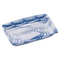 エフピコ 軽食容器 角盛鉢20-13(30)A 水紋青 49246203 1ケース(1000個(50個×20)（直送品）