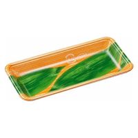 エフピコ 発泡トレー FLB-Y12-25 エコ木目葉らん 3B212124 1袋(100個)（直送品）