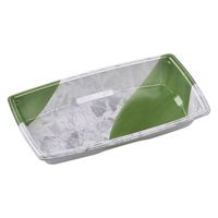 エフピコ 軽食容器 角盛鉢20-11(30) 本体 笹氷 49235211 1袋(50個)（直送品）