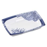 エフピコ 軽食容器 角盛鉢18-12(30) 本体 和陶青 49237183 1ケース(1200個(50個×24)（直送品）