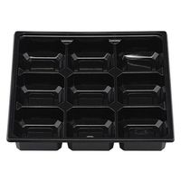 エフピコチューパ 紙BOX中仕切 PS70-70B 黒 CP500728 1袋(50個)（直送品）