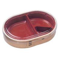 エフピコ 弁当容器 WU-407(R) 透明蓋付 わっぱ 8E374073 1袋(15個)（直送品）