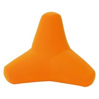 MOGU 頭と上半身を支えるクッション カバー付 オレンジ 1個