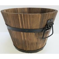 加藤伝蔵商店 伝蔵 焼杉プランター深型φ26 P283 1セット(6個) 430-6691（直送品）