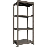 ICHIMAI 重量ボルトレスラック 段荷重1000Kg H2100×W900×D600 天地4段 単体グレー TH1000-736T4（直送品）