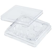 朝日ラボ交易 未処理プレート(4ウェル、平ら底) 50枚入り 229503 1箱(50枚) 65-3677-28（直送品）